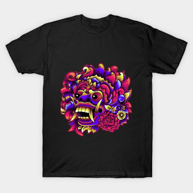 Barong Balinese Mask T-Shirt by Marciano Graphic
